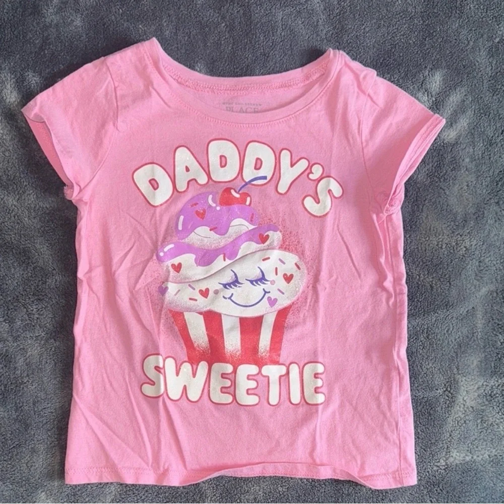 The Children's Place Pink ‘Daddy’ Graphic Tees | 4T & 5T | 4 Items